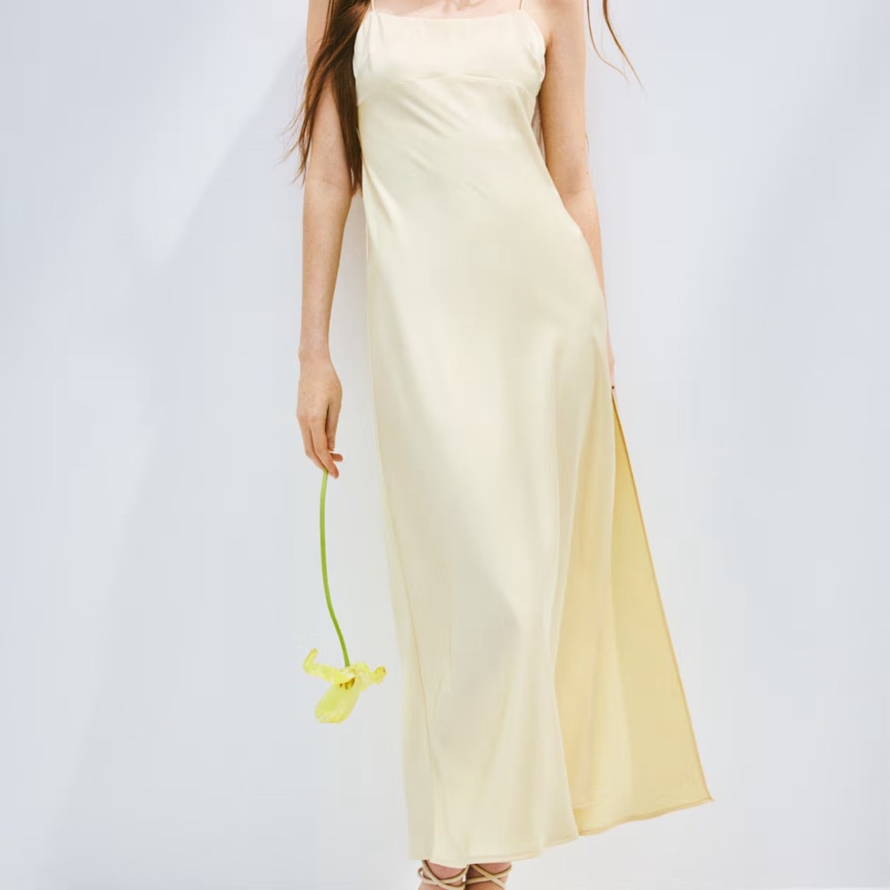 H&M Butter Yellow Maxi Dress
